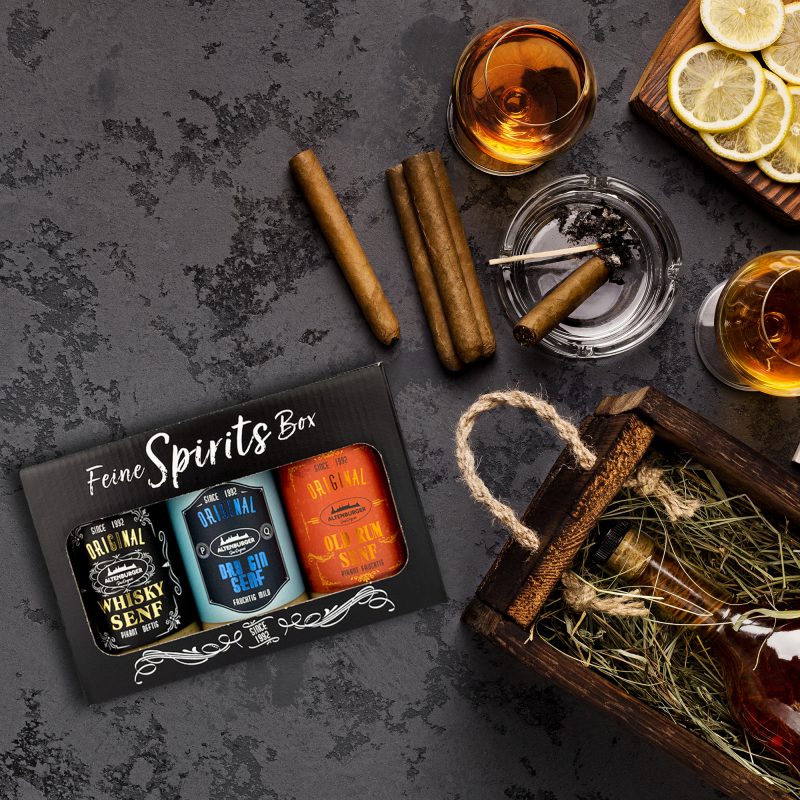 Altenburger Senf Geschenkbox Feine Spirits Box 3x200ml – Bild 2