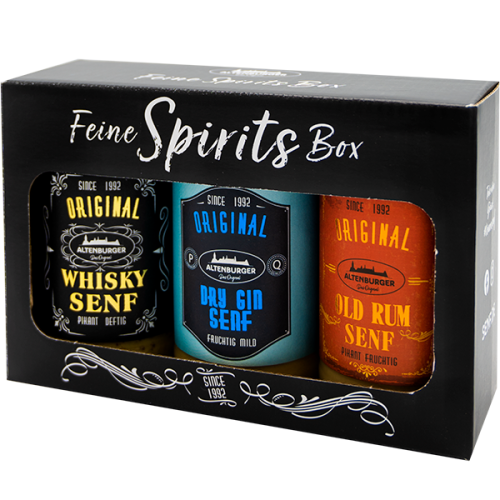 Altenburger Senf Geschenkbox Feine Spirits Box 3x200ml