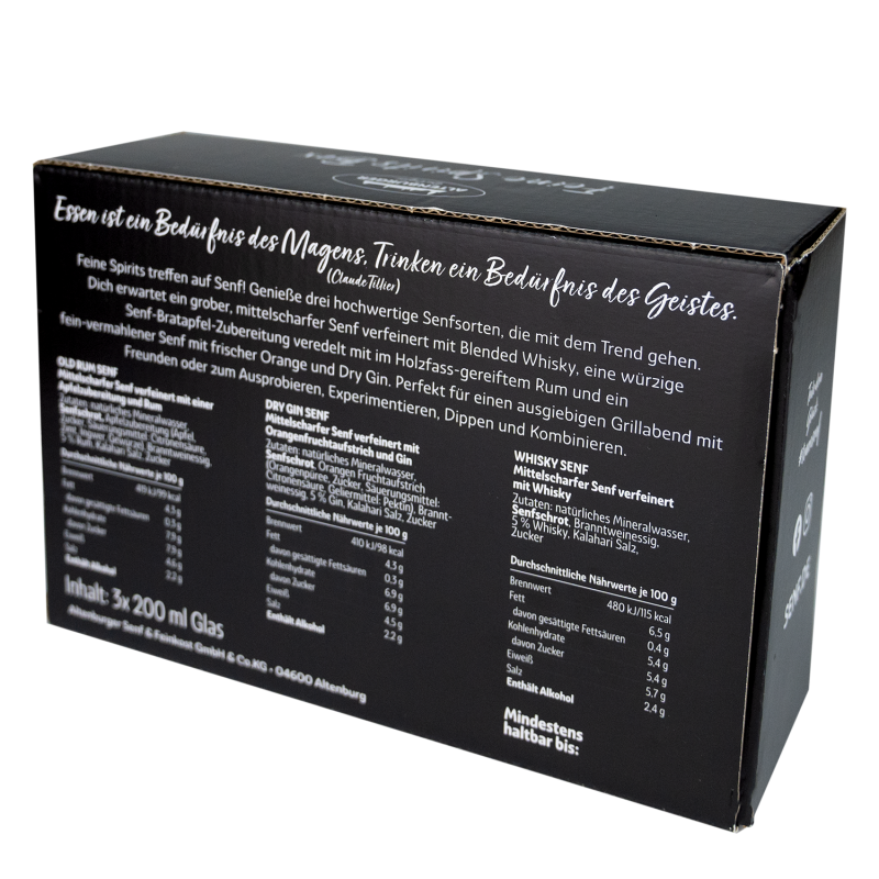 Altenburger Senf Geschenkbox Feine Spirits Box 3x200ml – Bild 4