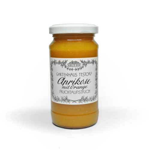 Gartenhaus Testorf Aprikose mit Orange Fruchtaufstrich