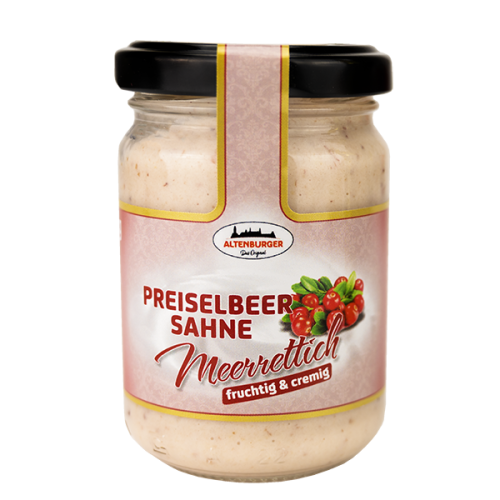 Altenburger Senf  Preiselbeer-Sahne-Meerrettich 140g