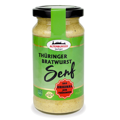 Altenburger Senf Thüringer Bratwurst Senf scharf 200ml