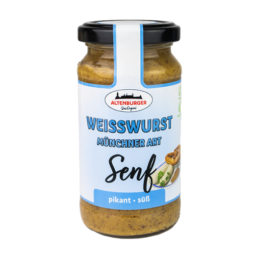 Altenburger Senf Süßer Senf für Weißwurst nach Münchner Art 200ml