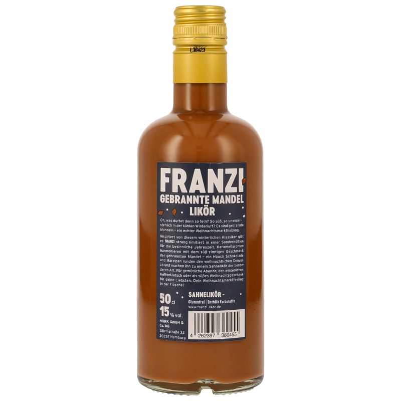 NORK Franzi- Gebrannte Mandel Likör 500ml – Bild 2