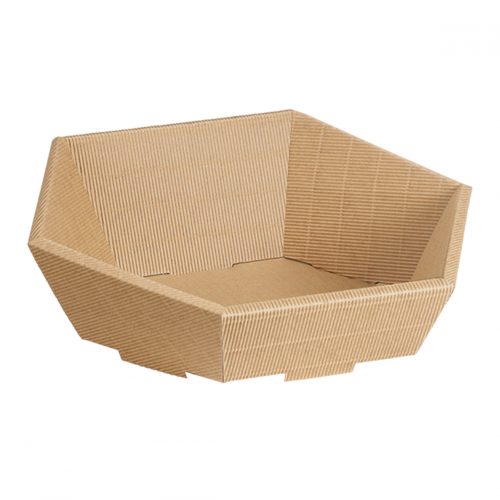 Geschenkverpackung Präsentkorb 6-eckig "Natura" klein